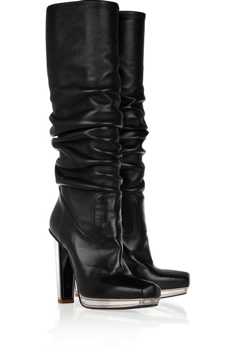 ysl leather boots|YSL boots with heel.